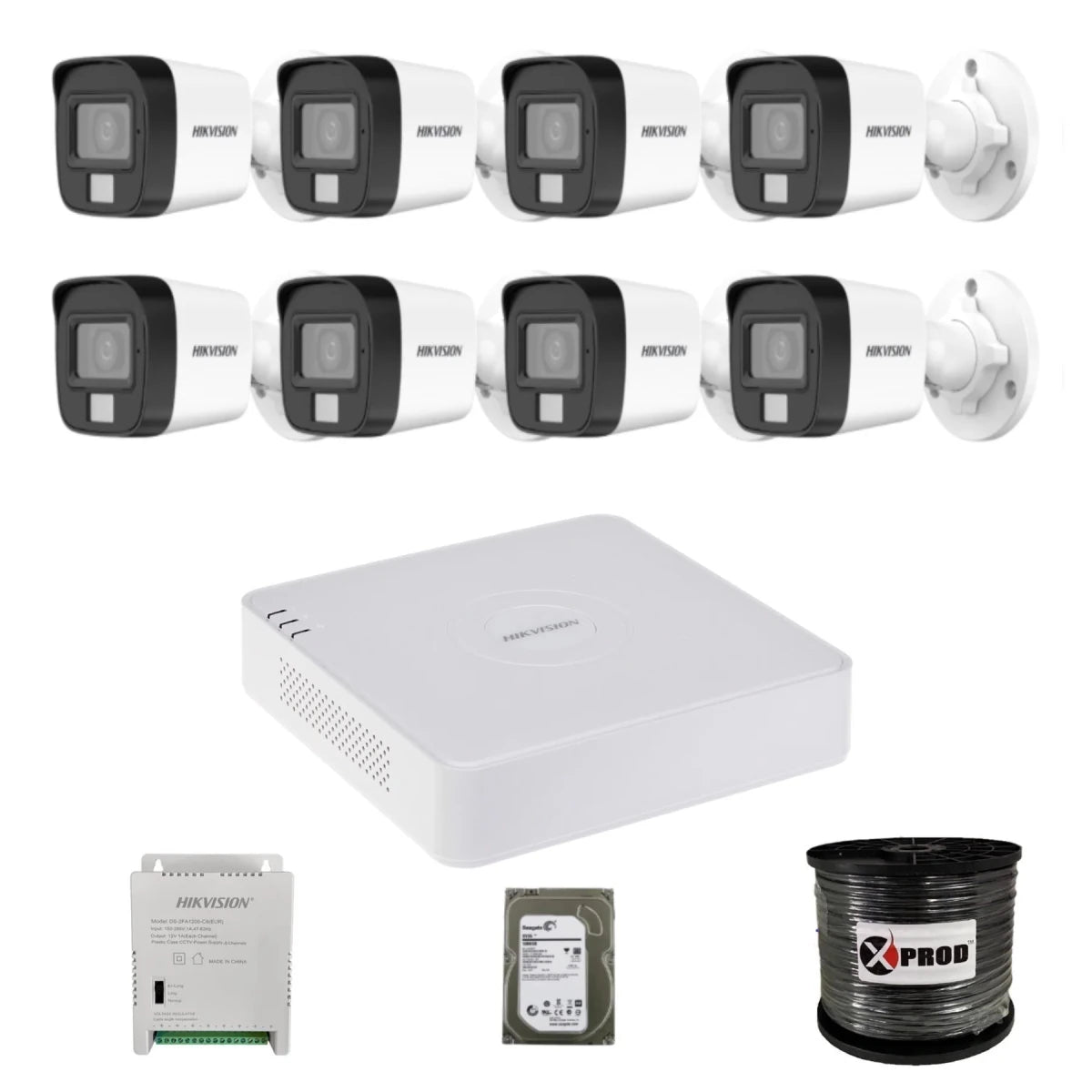 Hikvision 8 Channel Audio CCTV Surveillance Kit