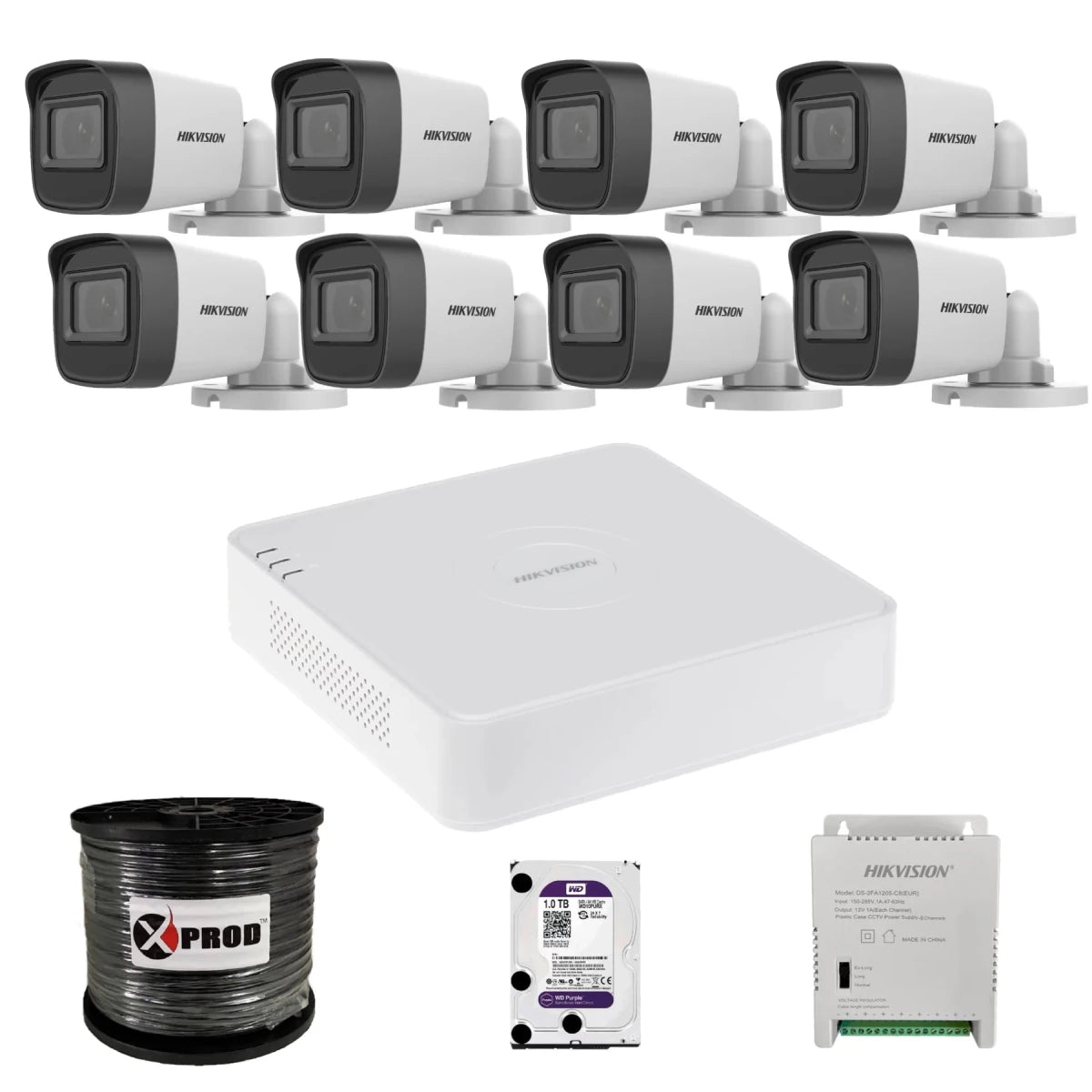 Hikvision 8 Channel 1080p CCTV